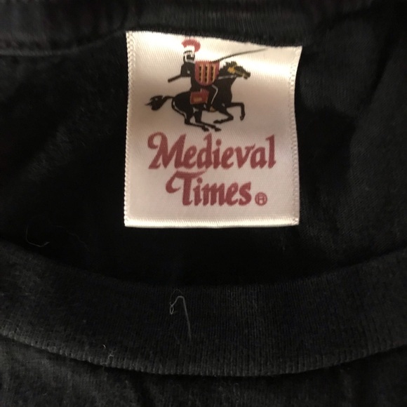 Medieval Times Black Graphic Wench T-Shirt LG 100% Cotton Rennaisance Fair - Picture 3 of 8
